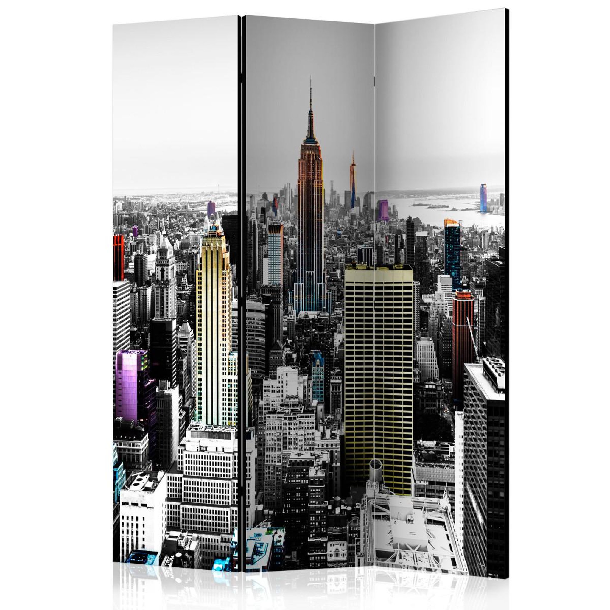 Paris Prix Paravent 3 volets  iridescent skyscrapers  135x172cm