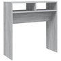 Voir la diapositive 2 : VIDAXL Table console Sonoma gris 78x30x80 cm Bois d'ingenierie