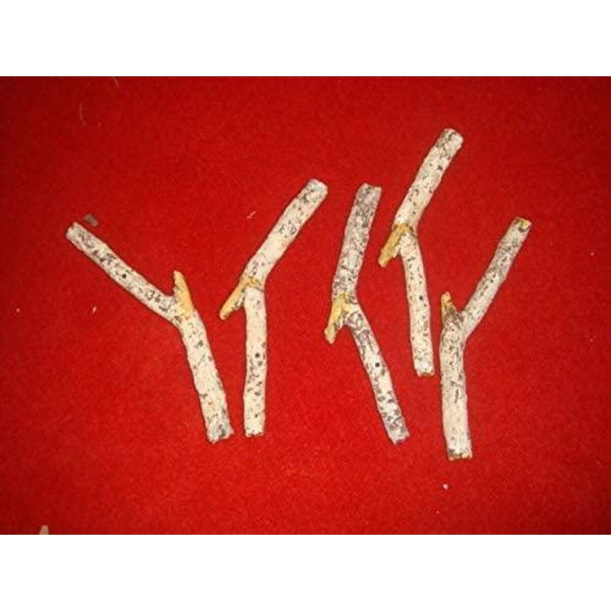 Chemin'arte Lot de 5 buches décoratives couleur bouleau