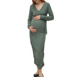MAMALICIOUS Robe D'allaitement Kaki Femme Mamalicious Trinity. Coloris disponibles : Vert