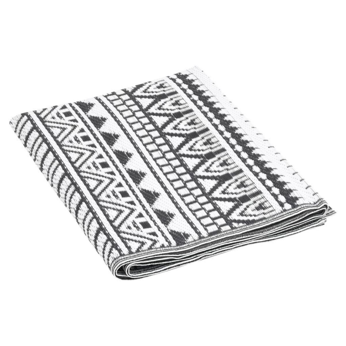 VIDAXL Tapis d'exterieur Noir 80x150 cm PP