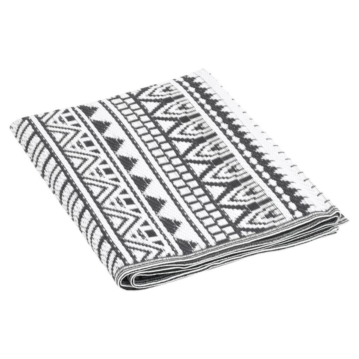 VIDAXL Tapis d'exterieur Noir 80x150 cm PP