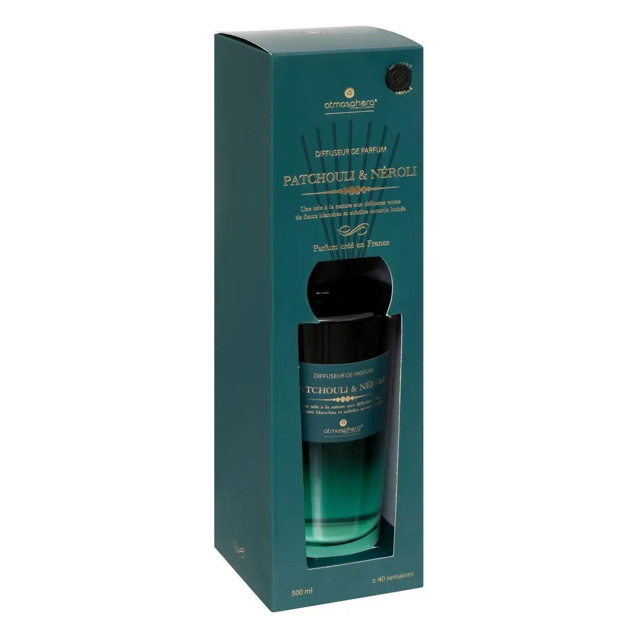 Voir la diapositive 2 : ATMOSPHERA Diffuseur de parfum  alma  500ml patchouli & néroli