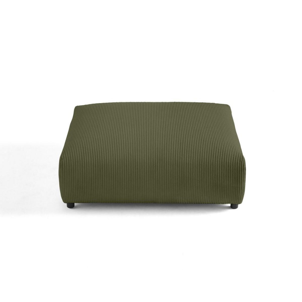 LISA DESIGN Garance - grand pouf modulable - en velours côtelé
