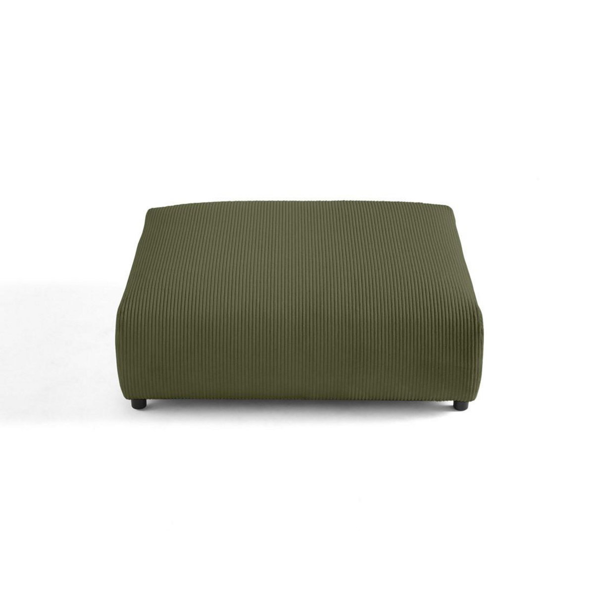 LISA DESIGN Garance - grand pouf modulable - en velours côtelé