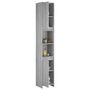 Voir la diapositive 4 : VIDAXL Armoire de bain Sonoma gris 30x30x183,5 cm Bois d'ingenierie