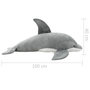 Voir la diapositive 5 : VIDAXL Dauphin en peluche Gris