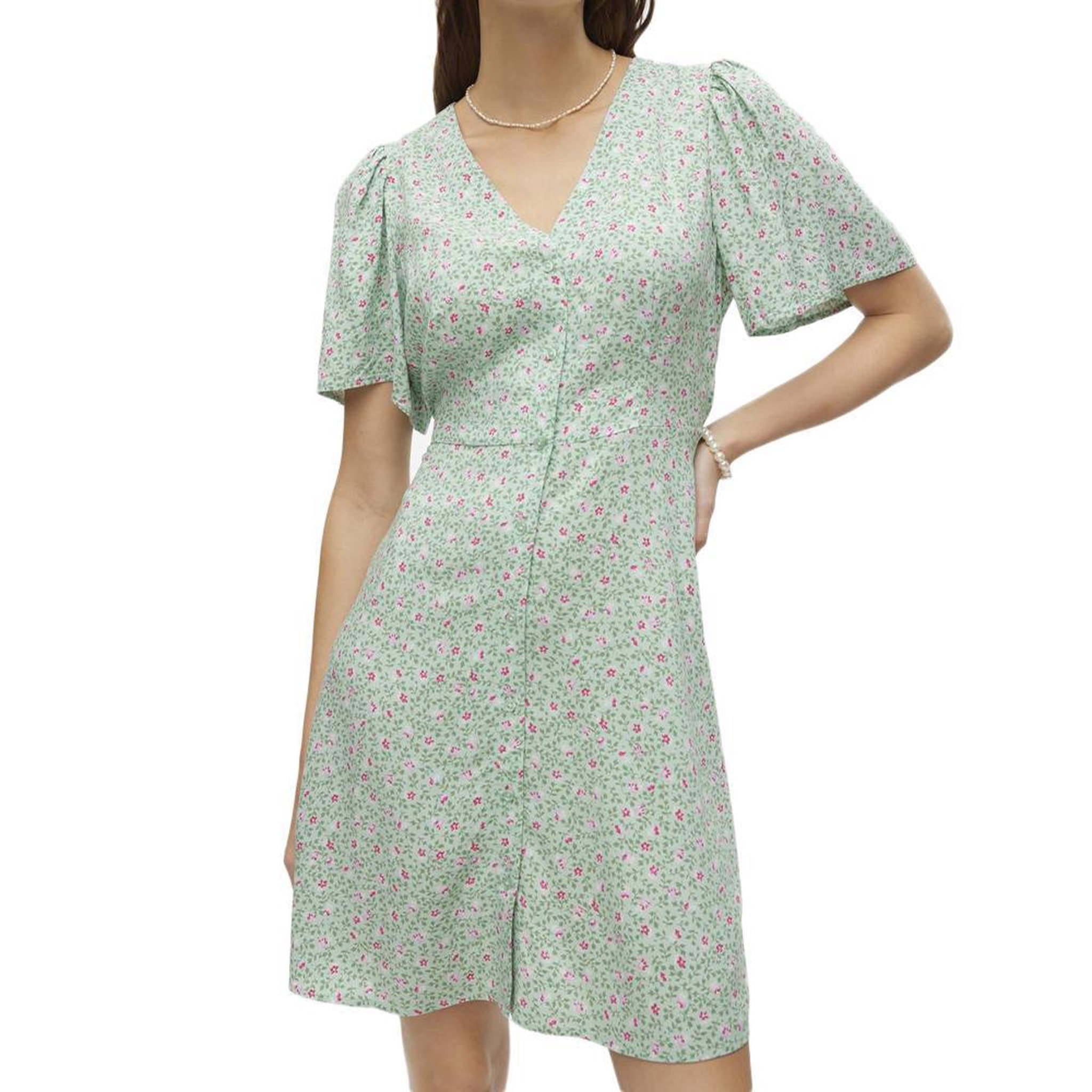 Vero Moda Robe e Femme Vero Moda Malba. Coloris disponibles : Vert