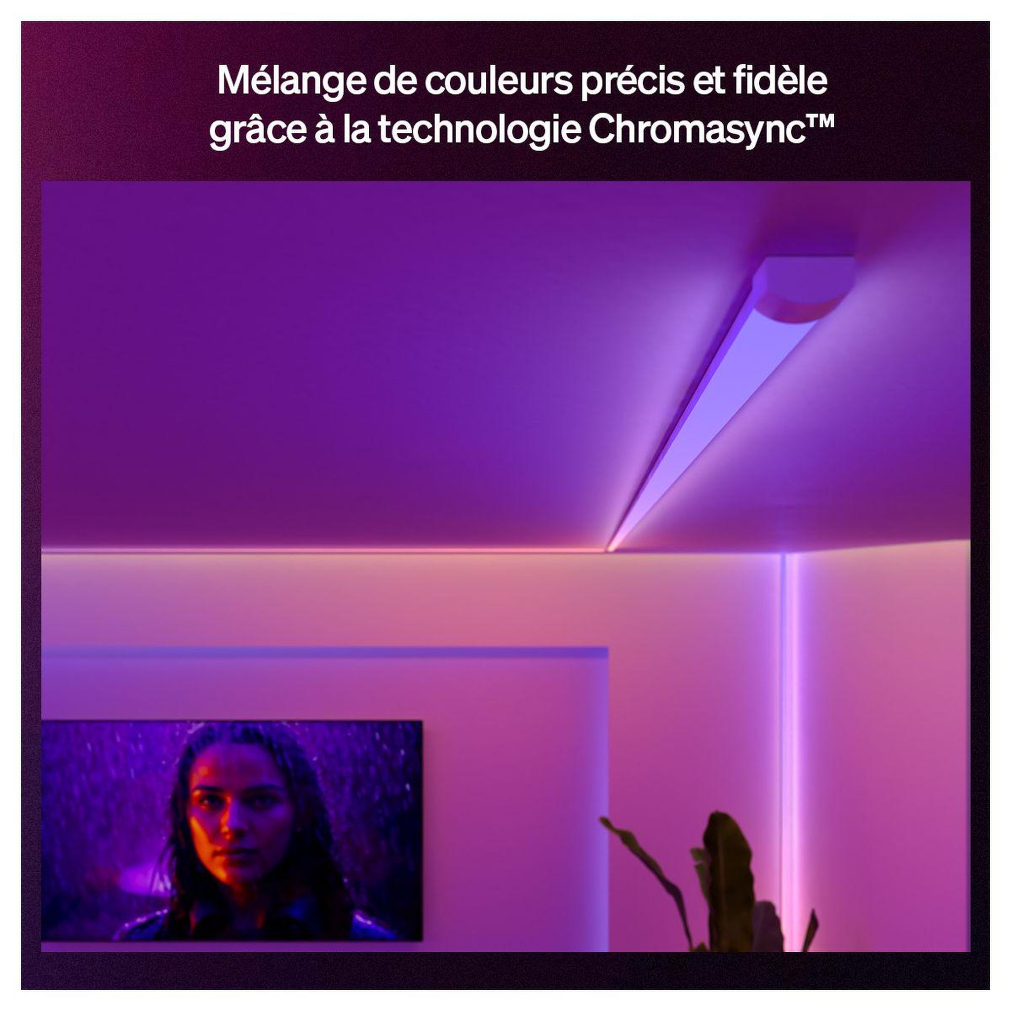 Voir la diapositive 5 : PHILIPS HUE Bandeau led omniglow strip light 3m white&color grad