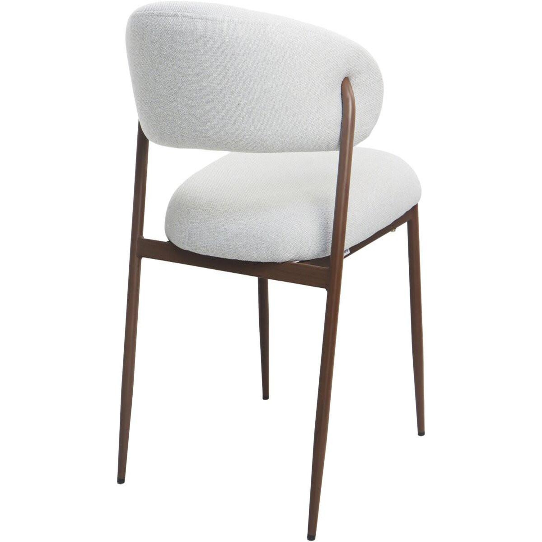 Voir la diapositive 6 : Habitat et Jardin Lot de 2 chaises de salle à manger en tissu et métal  edena  - gris clair