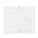 ELECTROLUX Table de cuisson induction 3 feux 7350w blanc - EIV63342CW/1