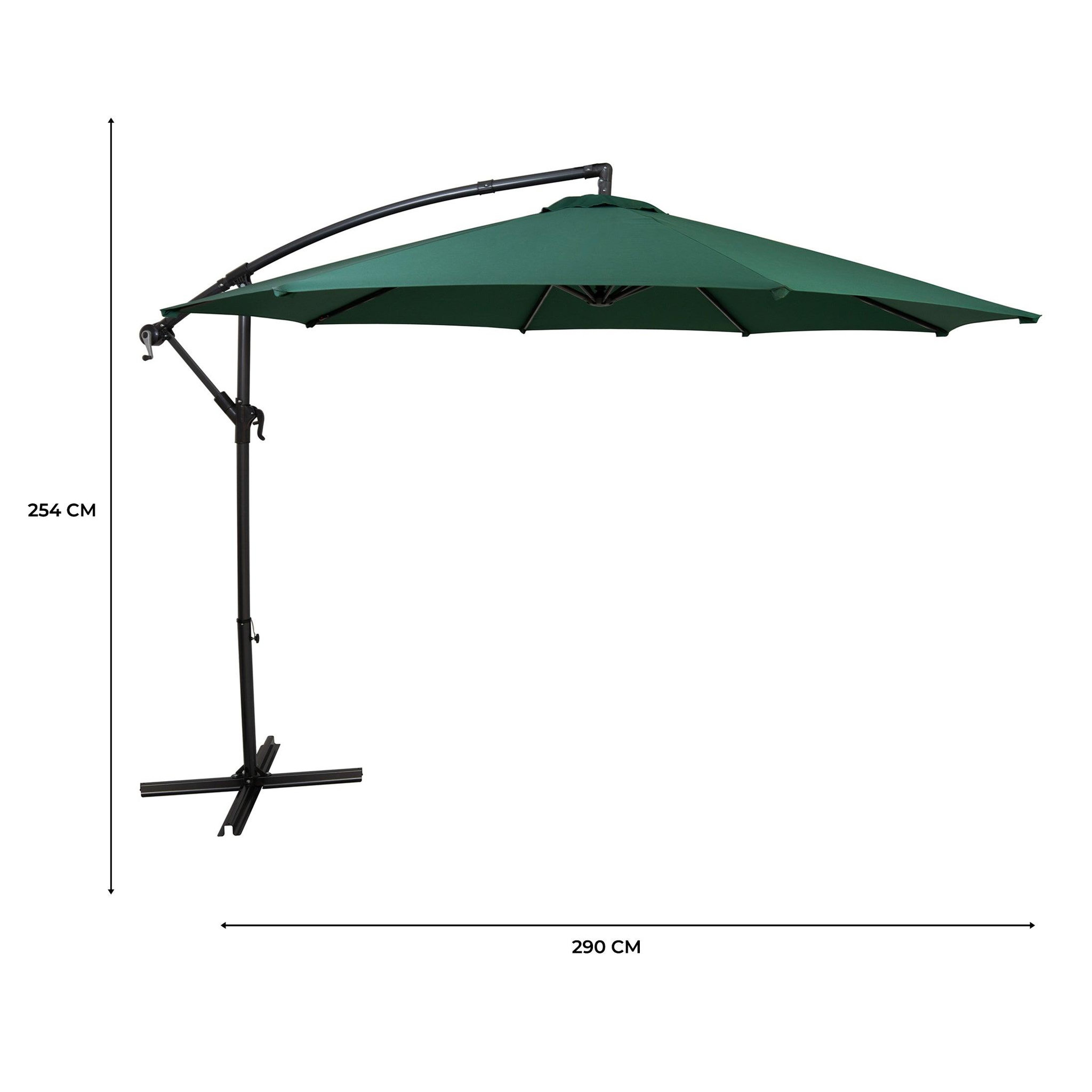 Voir la diapositive 5 : Monster Parasol Banane à Mât Déporté 3 m