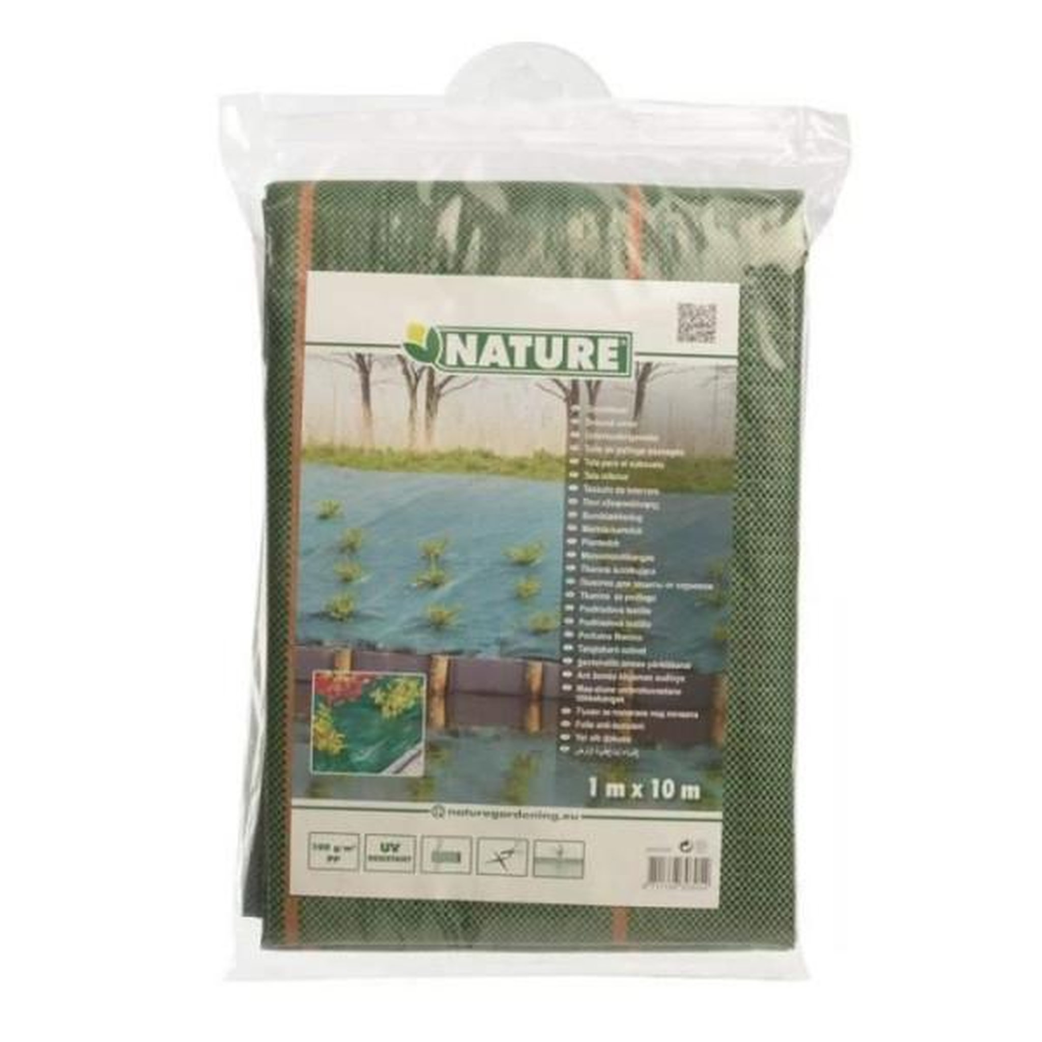Voir la diapositive 4 : NATURE Toile de paillage paysages - vert 90 gr/m2 - 1x10m