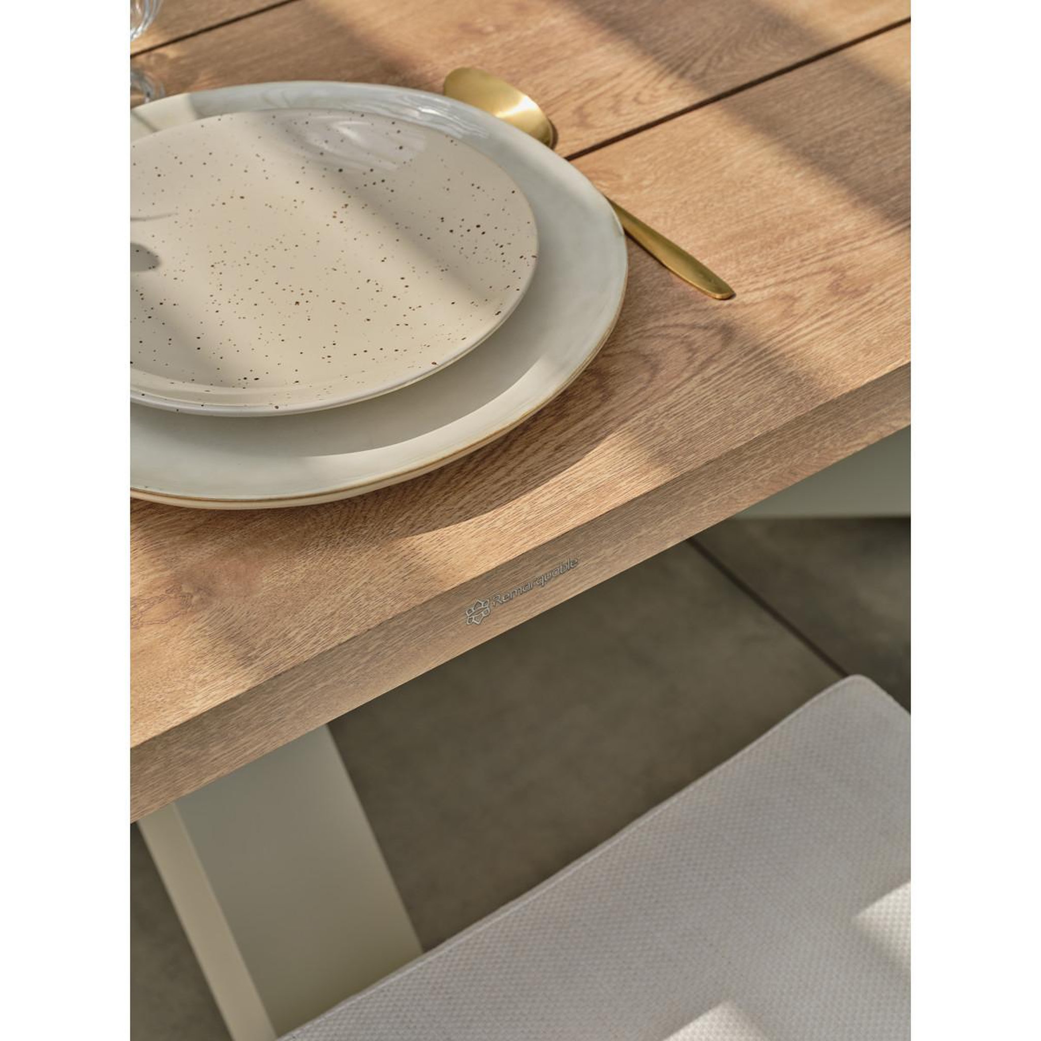 Voir la diapositive 6 : Paris Prix Ensemble table de jardin & 6 fauteuils  kelia & gambi  220cm grège
