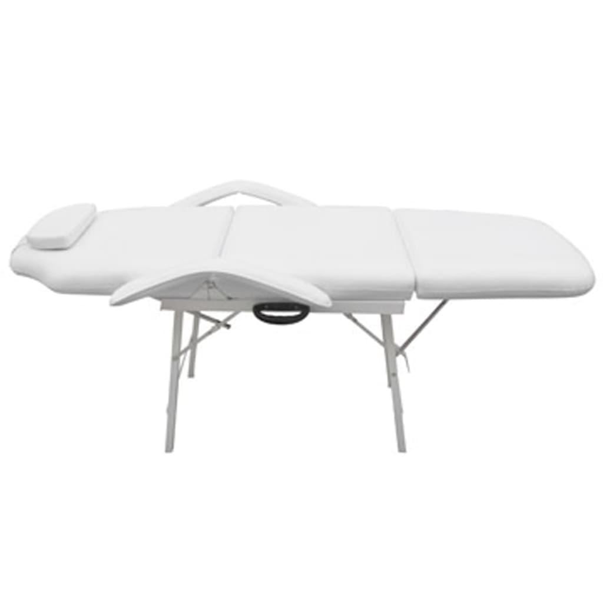 Voir la diapositive 3 : VIDAXL Fauteuil de massage pour traitement facial Simili-cuir Blanc