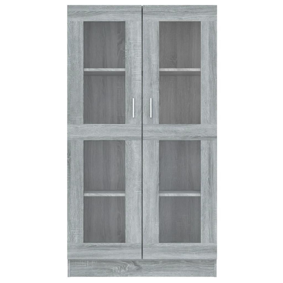 VIDAXL Armoire a vitrine Sonoma gris 82,5x30,5x150cm Bois d'ingenierie