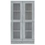 Voir la diapositive 3 : VIDAXL Armoire a vitrine Sonoma gris 82,5x30,5x150cm Bois d'ingenierie