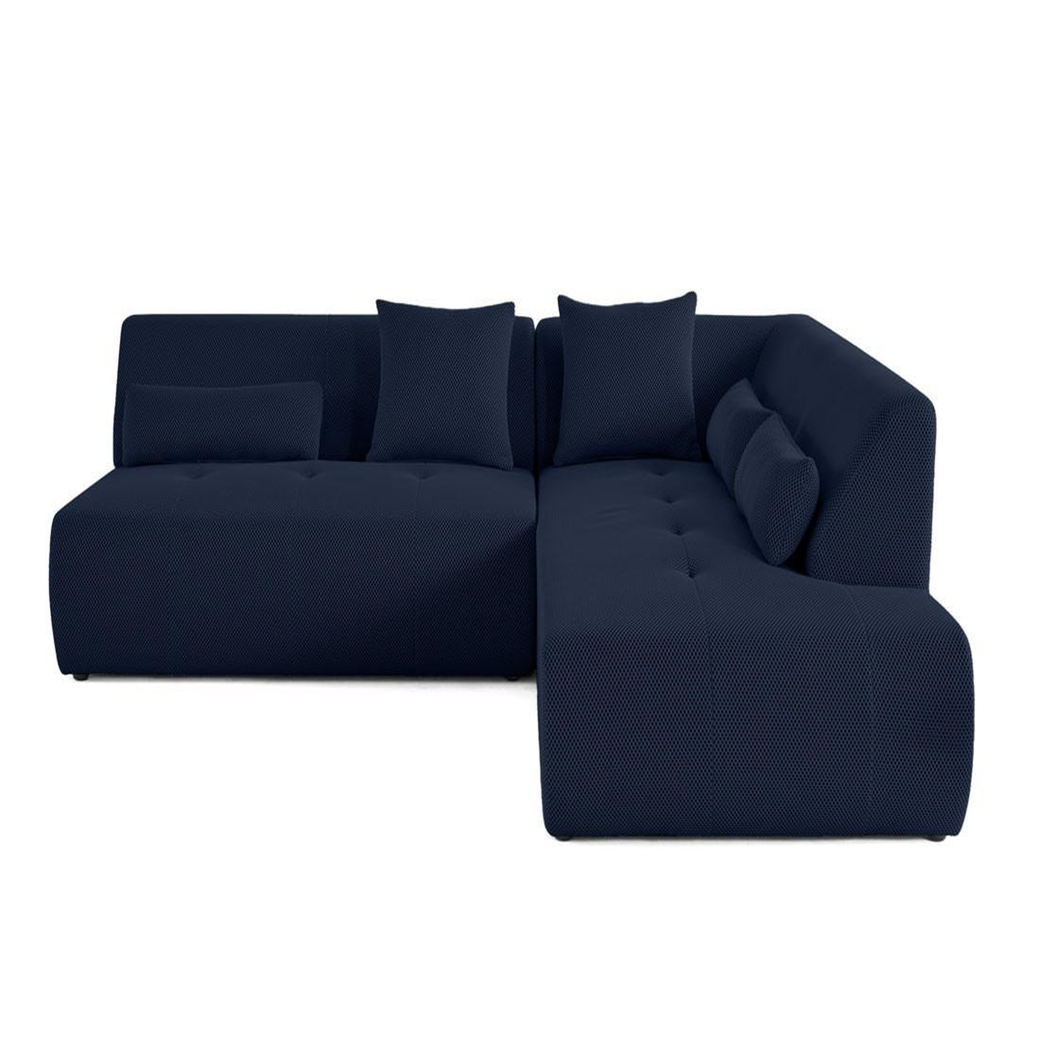 Voir la diapositive 1 : LISA DESIGN Onyx - canapé modulable d'angle droit 5 places - en tissu mailles 3d