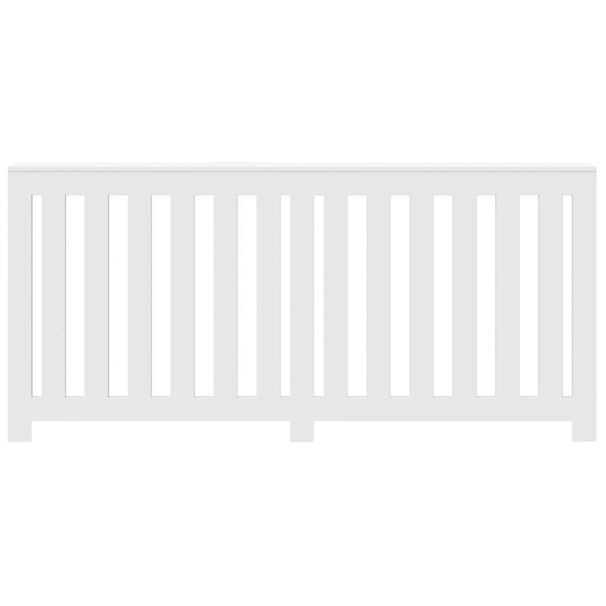 Voir la diapositive 3 : VIDAXL Cache-radiateur blanc 175x20x82 cm bois d'ingenierie