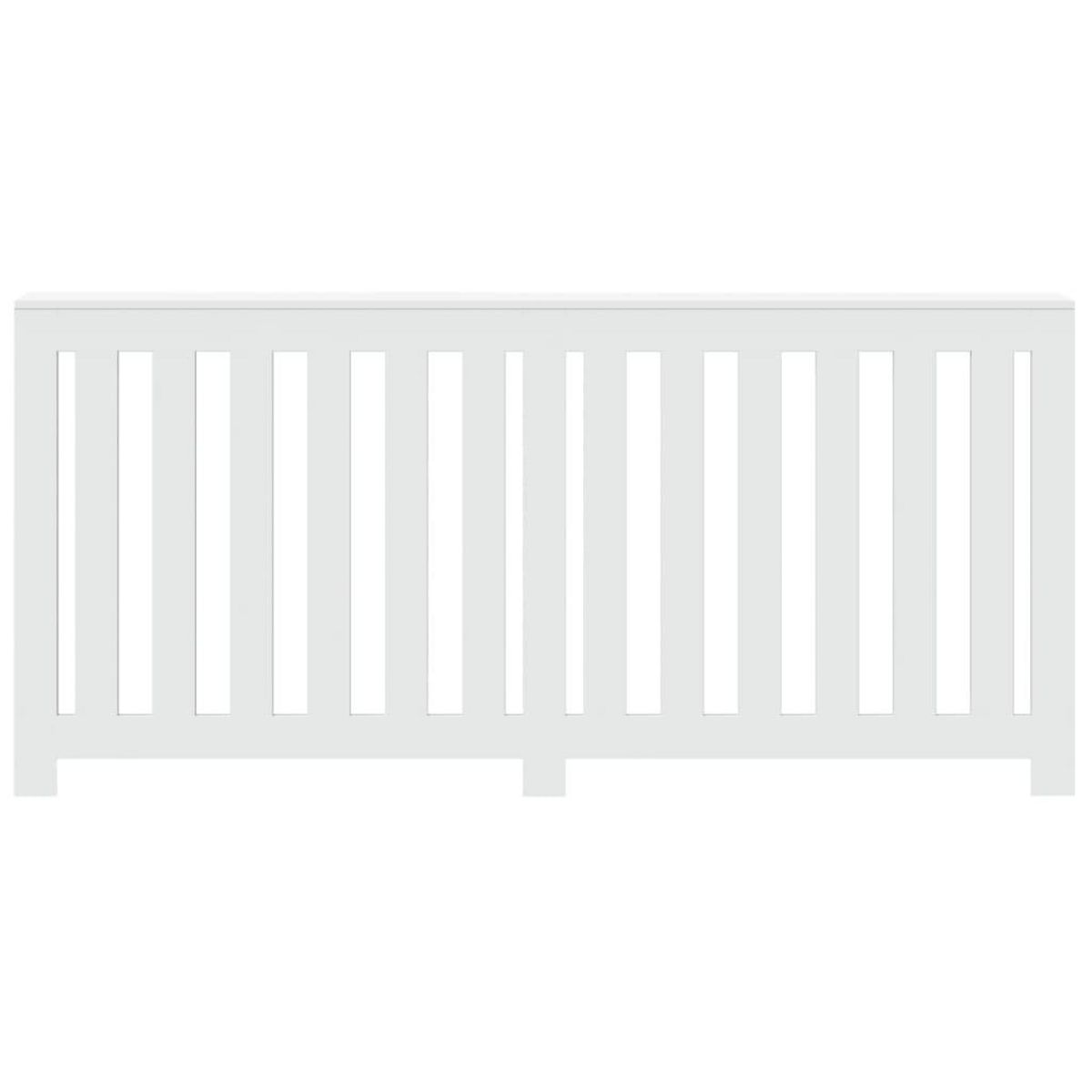 VIDAXL Cache-radiateur blanc 175x20x82 cm bois d'ingenierie