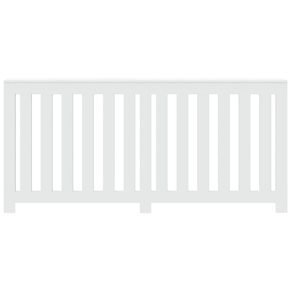 VIDAXL Cache-radiateur blanc 175x20x82 cm bois d'ingenierie