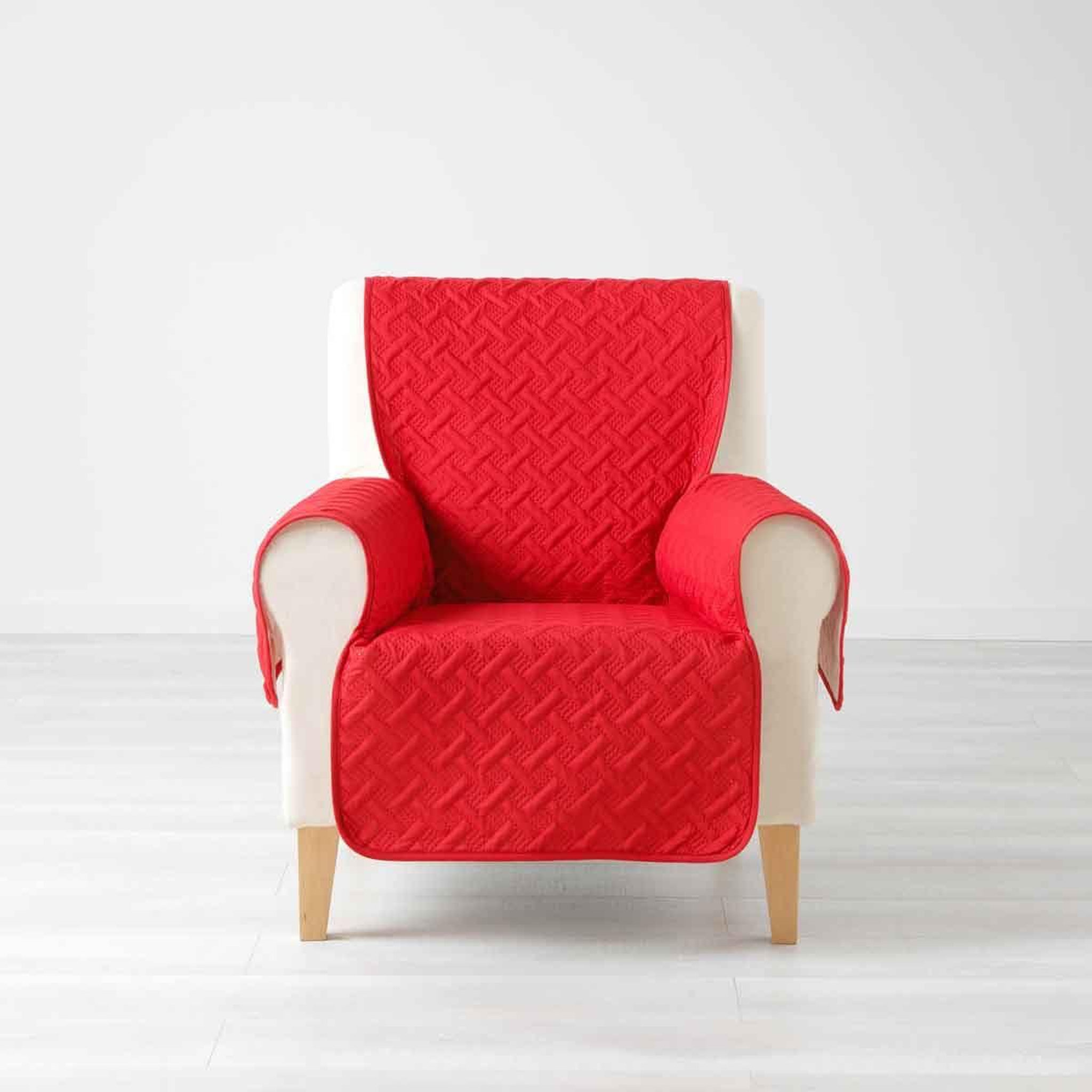 Douceur d'Intérieur Protège fauteuil  lounge  165x179cm rouge