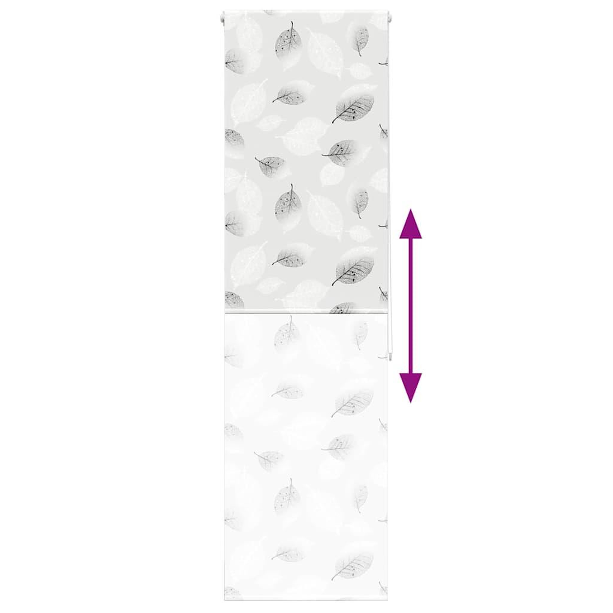 Voir la diapositive 5 : VIDAXL Store enrouleur de douche 80x240 cm largeur du tissu 76 cm