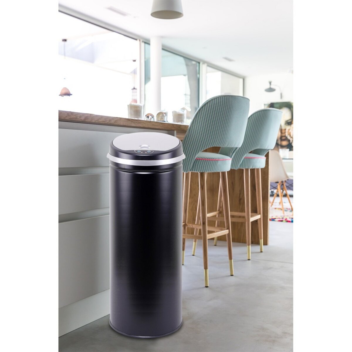 KITCHEN MOVE Poubelle automatique 42 L Noir SOHO