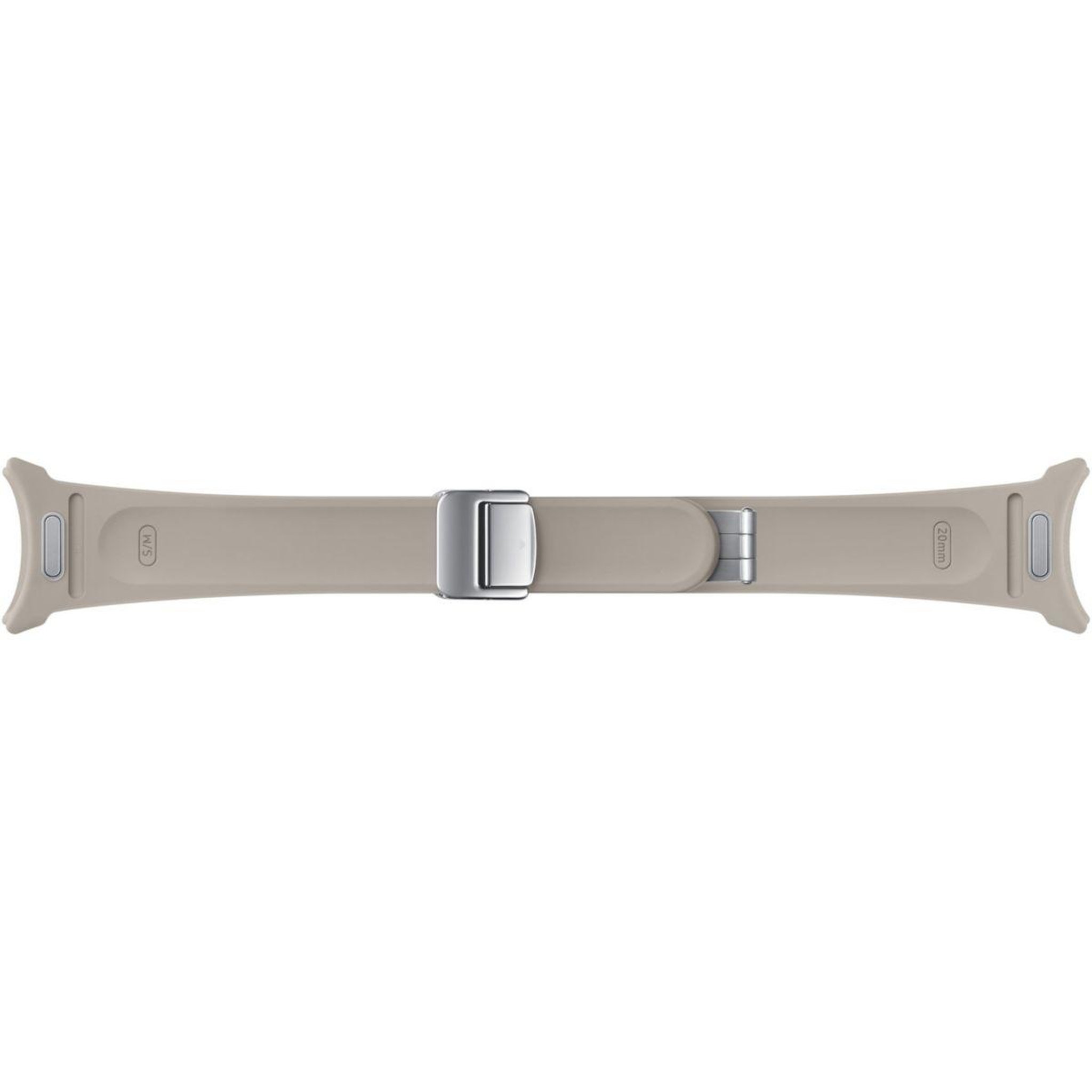 Voir la diapositive 2 : Samsung Bracelet Watch 5/6/7 S/M Hybrid Simili cuir Taupe