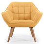 Voir la diapositive 2 : Paris Prix Fauteuil Scandinave Matelassé  Taon  83cm Jaune