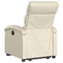 Voir la diapositive 4 : VIDAXL Fauteuil inclinable Creme Similicuir
