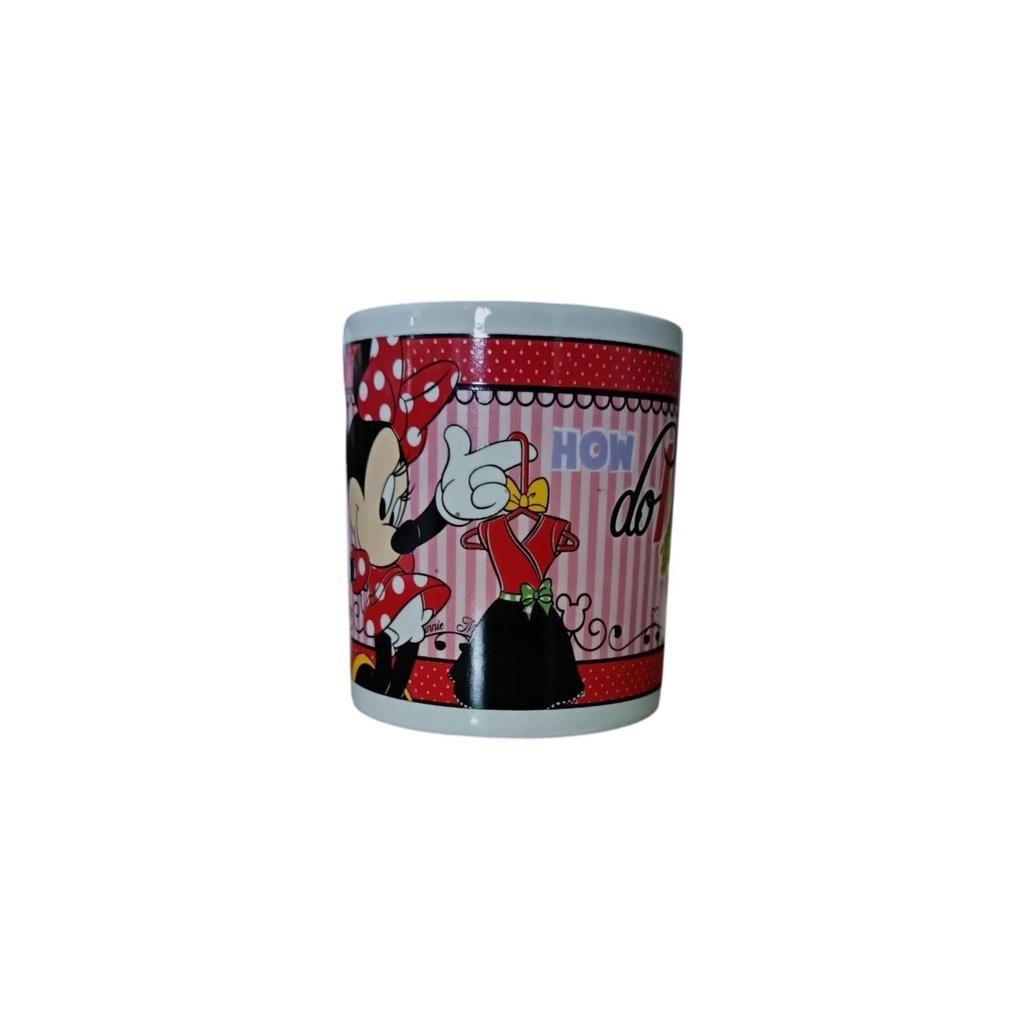 Voir la diapositive 4 : Eden Mug en céramique décoré minnie mouse – 8 cm