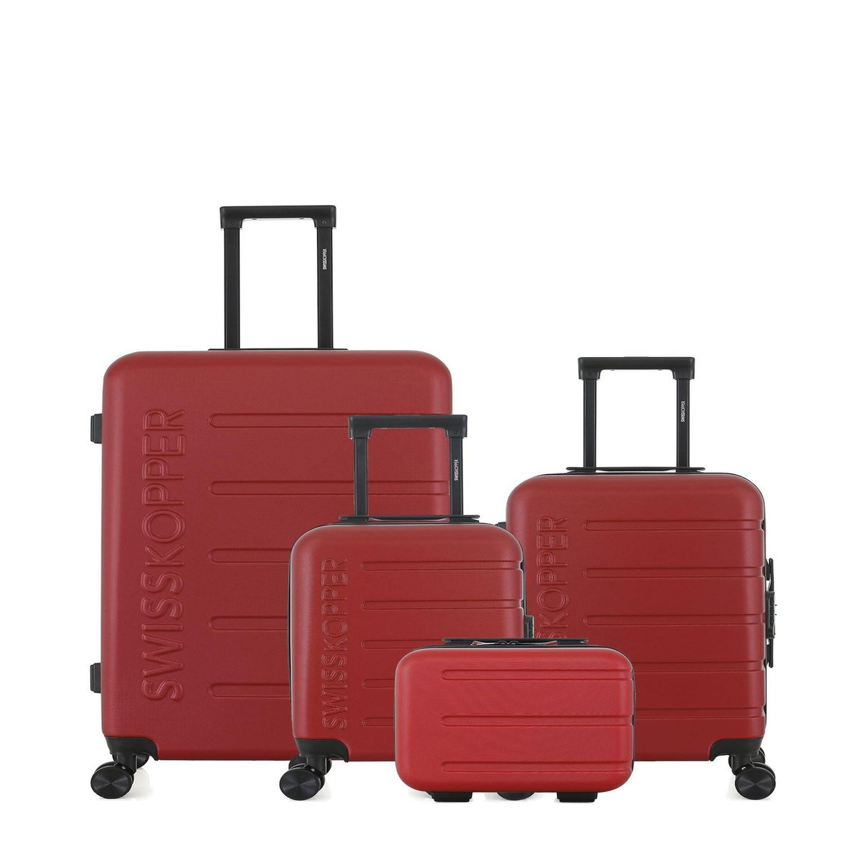 SWISS KOPPER SWISS KOPPER - LOT DE 4 - Valises grand format, cabine, cabine XXS et vanity AIGLE