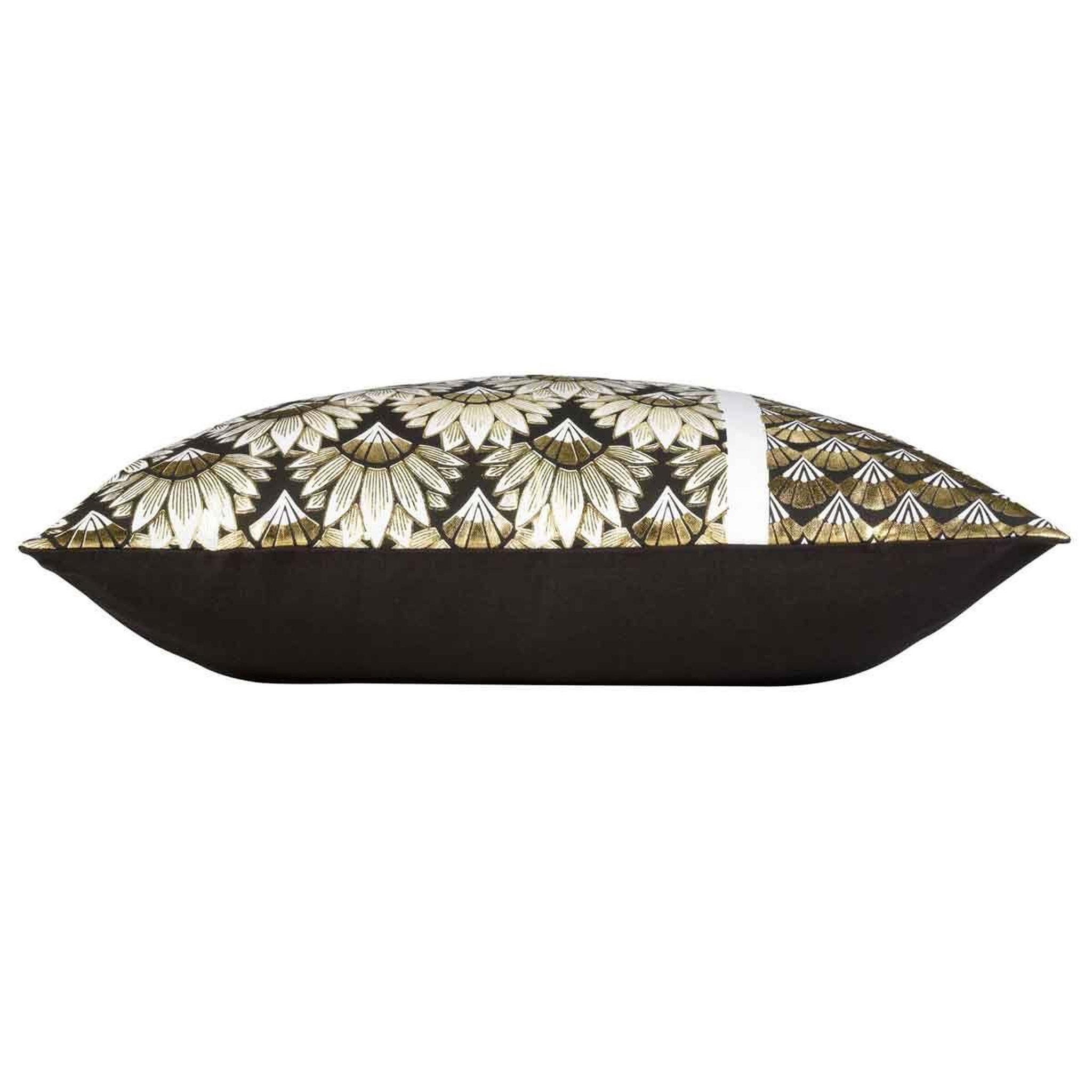 Voir la diapositive 2 : Douceur d'Intérieur Housse de coussin déco  carat  60x60cm or
