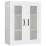 Voir la diapositive 2 : VIDAXL Armoire murale suspendue Blanc 69,5x34x90 cm