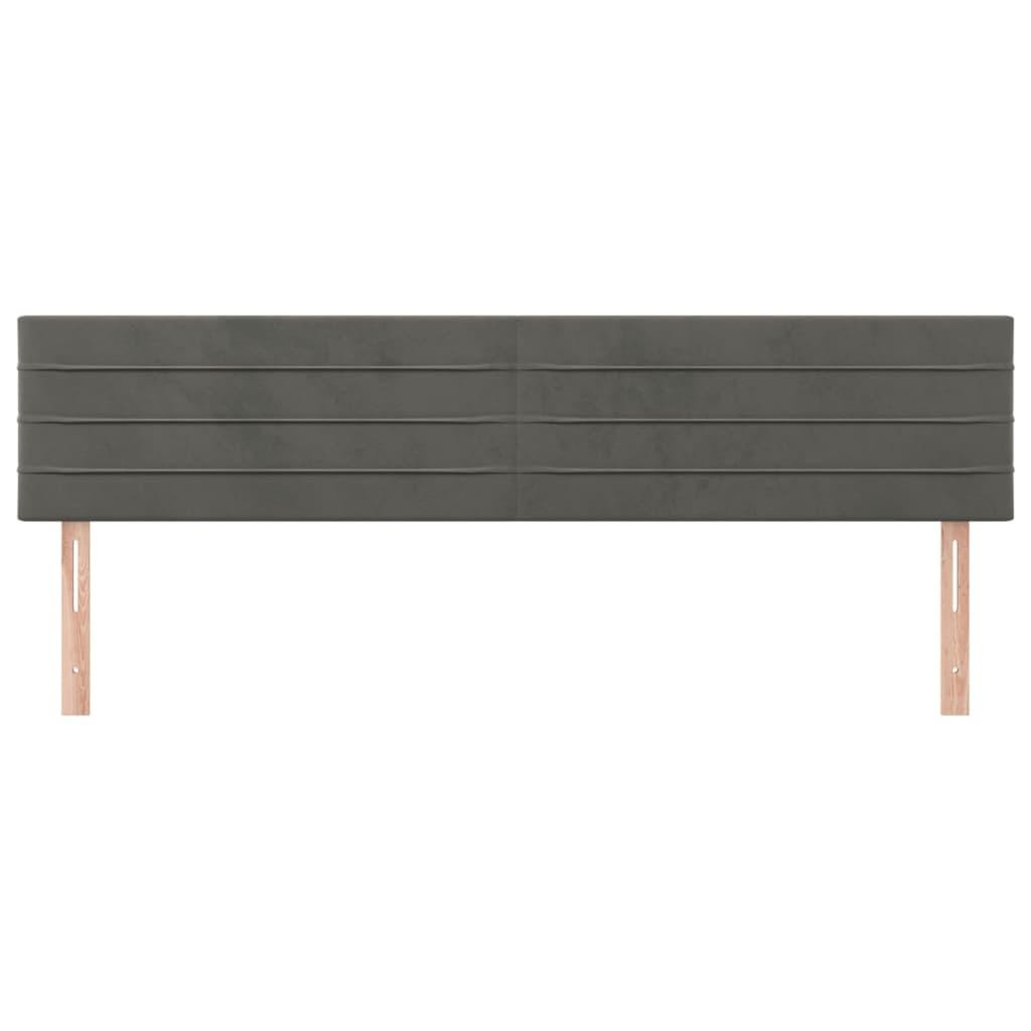Voir la diapositive 3 : VIDAXL Tetes de lit 2 pcs Gris fonce 80x5x78/88 cm Velours