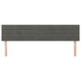 Voir la diapositive 3 : VIDAXL Tetes de lit 2 pcs Gris fonce 80x5x78/88 cm Velours