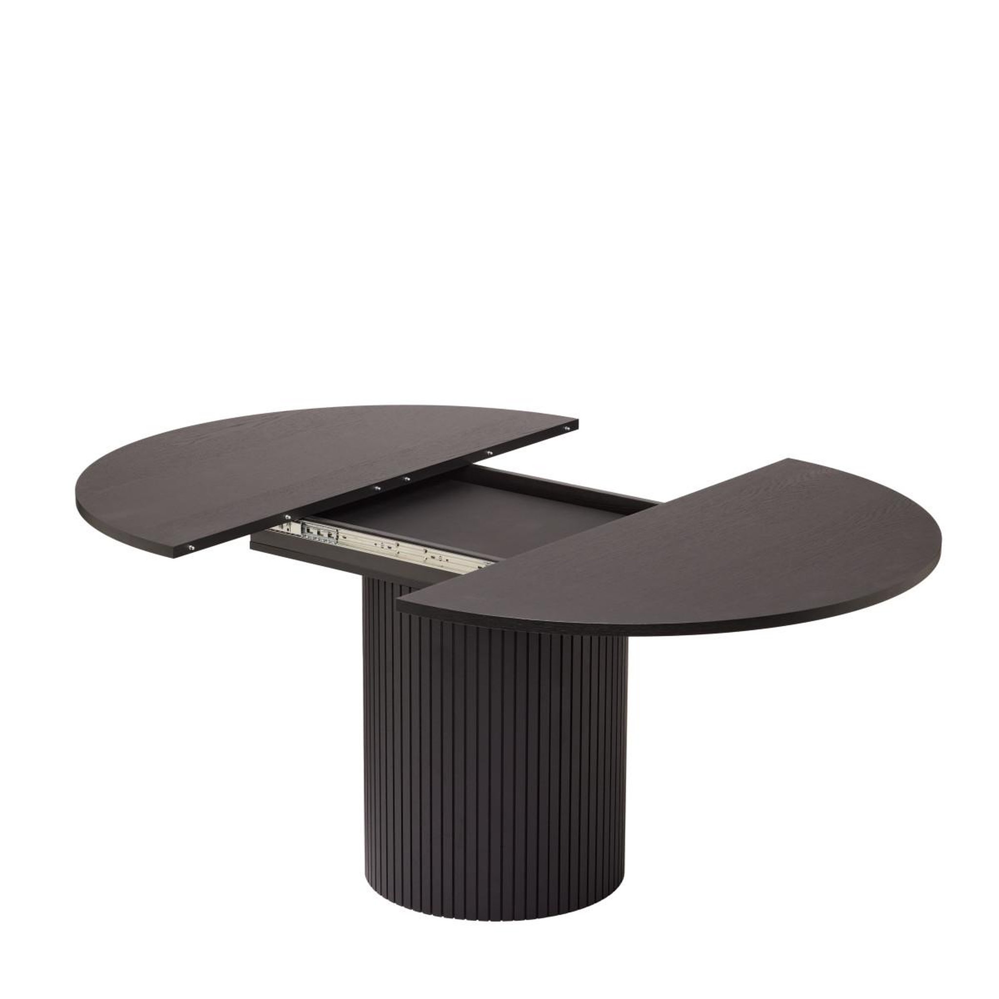 Voir la diapositive 2 : Paris Prix Table à manger extensible  toscana  120-160cm chêne & noir