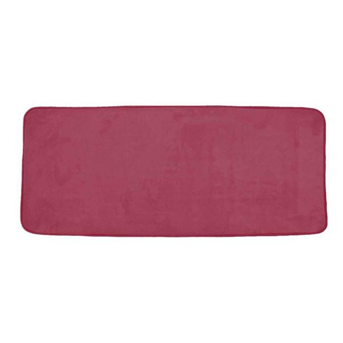 Paris Prix Tapis de Bain Microfibre  Vitamine  50x120cm Framboise