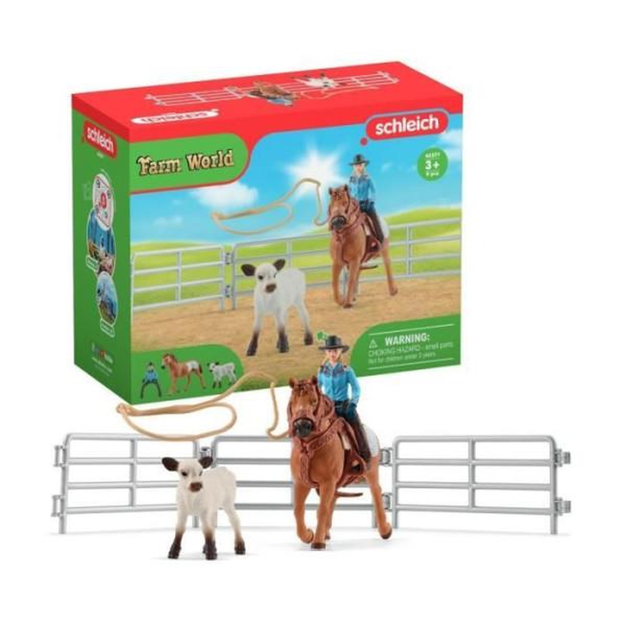 Schleich Coffret SCHLEICH - Equipe de Cowboy et leurs lassos - 42577 - Gamme Farm World