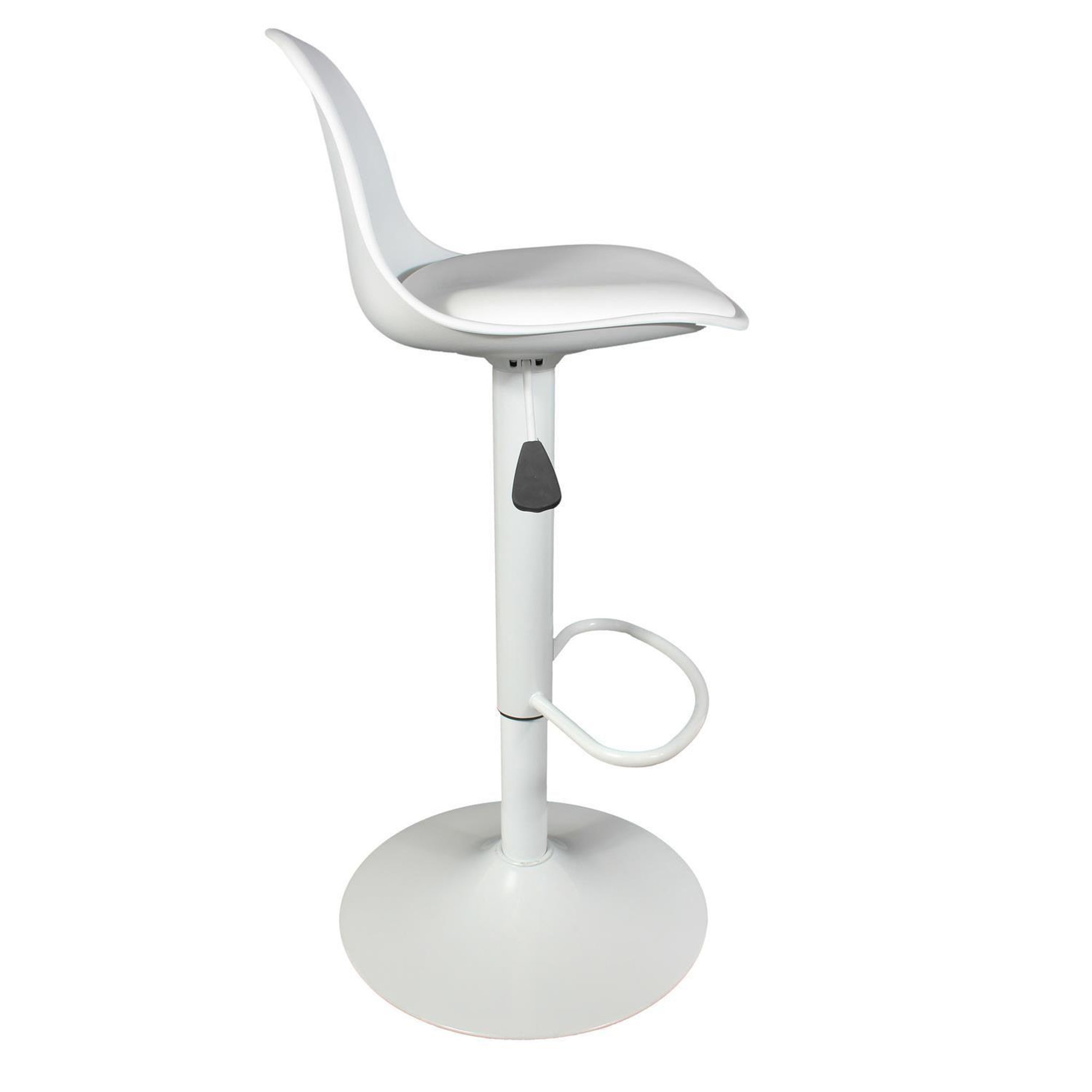 Voir la diapositive 5 : TOILINUX Lot de 2 tabourets de bar isak - blanc