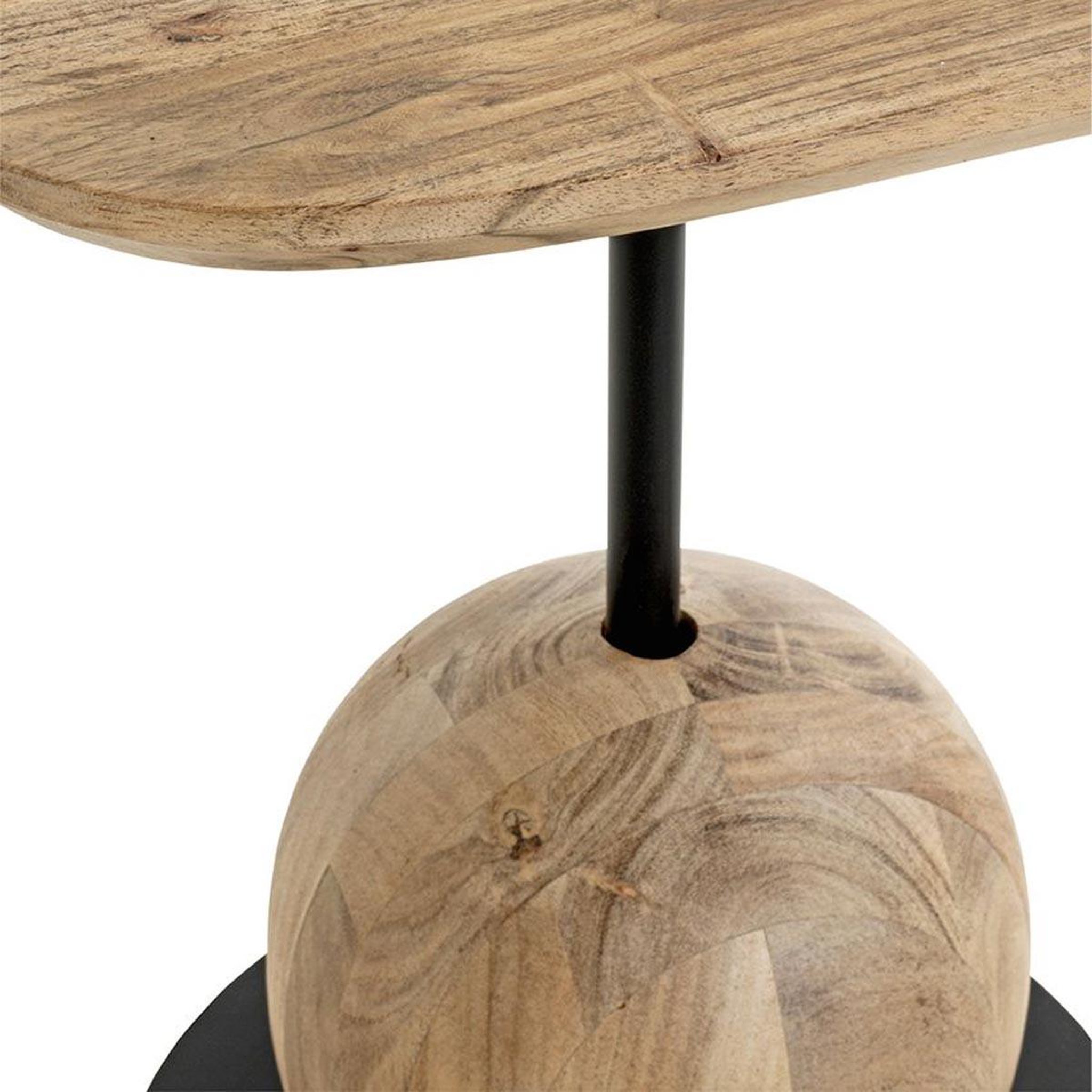 Voir la diapositive 3 : Paris Prix Table d'appoint design  sphère  50cm naturel & noir