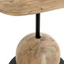 Voir la diapositive 3 : Paris Prix Table d'Appoint Design  Sphère  50cm Naturel & Noir