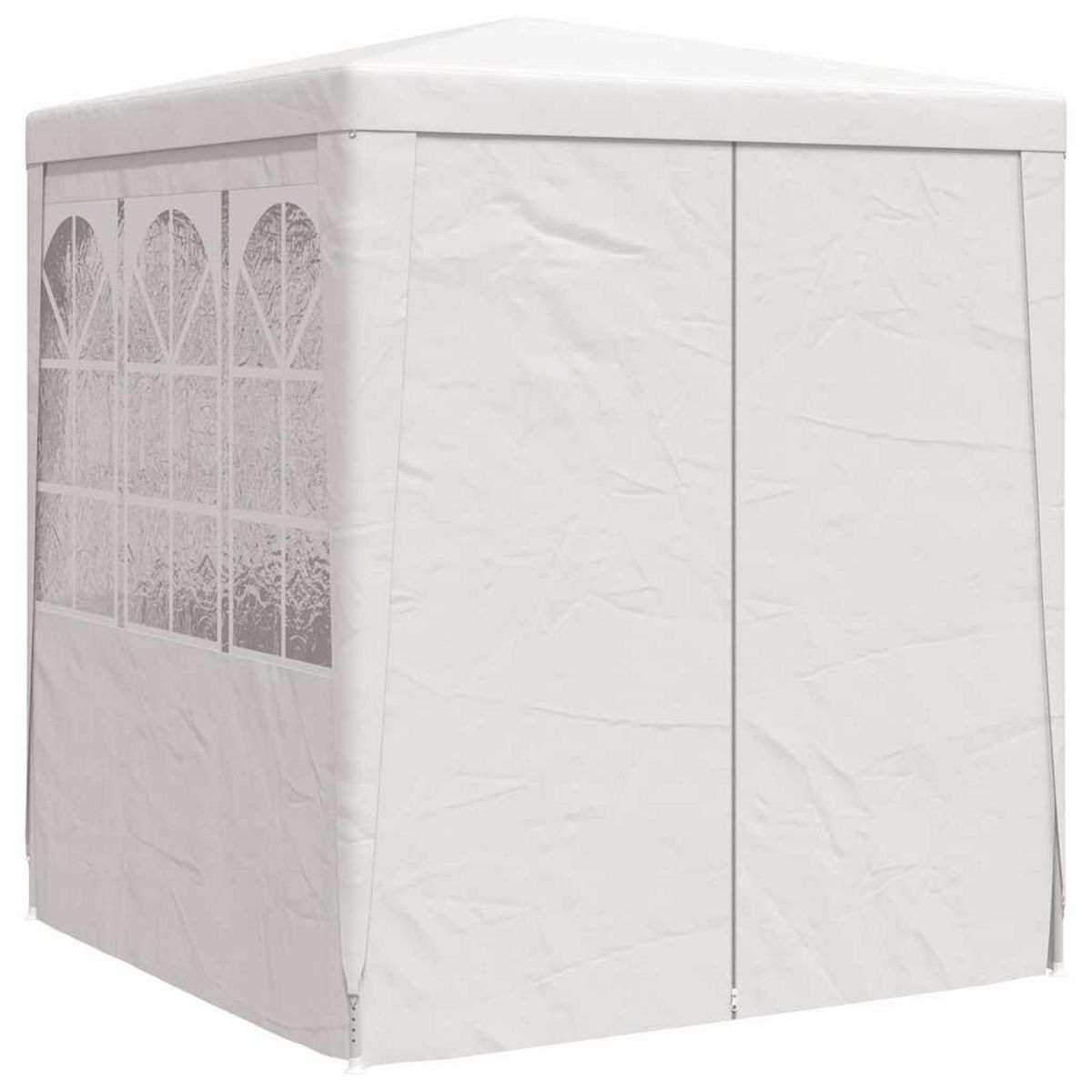 VIDAXL Tente de reception avec parois laterales 2x2 m Blanc 90 g/m^2