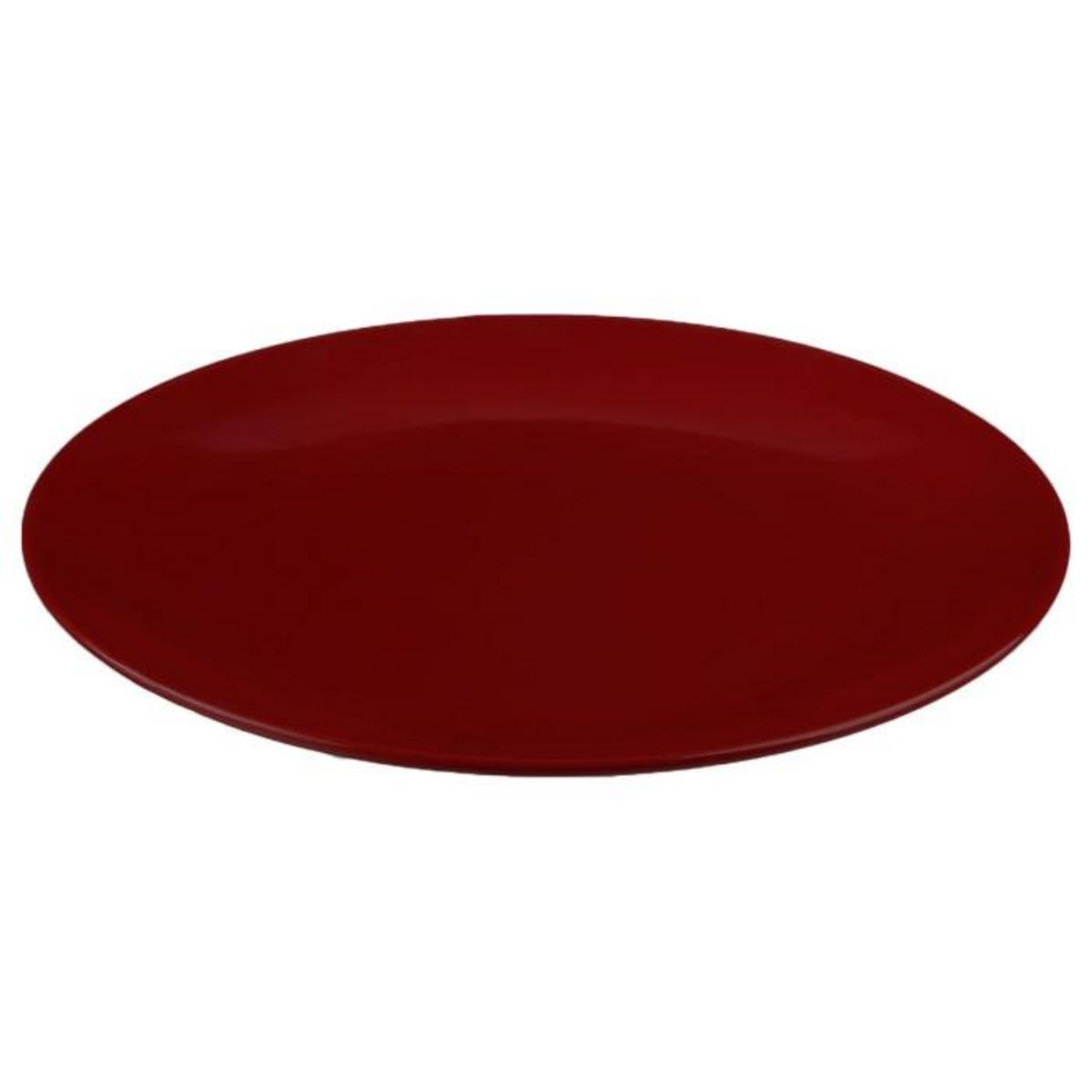 SECRET DE GOURMET Lot de 6 Assiettes Plates  Colorama  26cm Rouge
