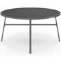 Voir la diapositive 3 : ID MARKET Salon de jardin MADRID table ronde 150 CM et 8 chaises empilables gris anthracite