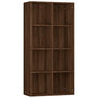 Voir la diapositive 2 : VIDAXL Bibliotheque/Buffet Chene marron 66x30x130 cm Bois d'ingenierie