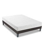 OLYMPE LITERIE OLYMPE LITERIE | Ensemble EUPRAXIE | Matelas Mémoire de forme + Sommier Bois. Coloris disponibles : Blanc