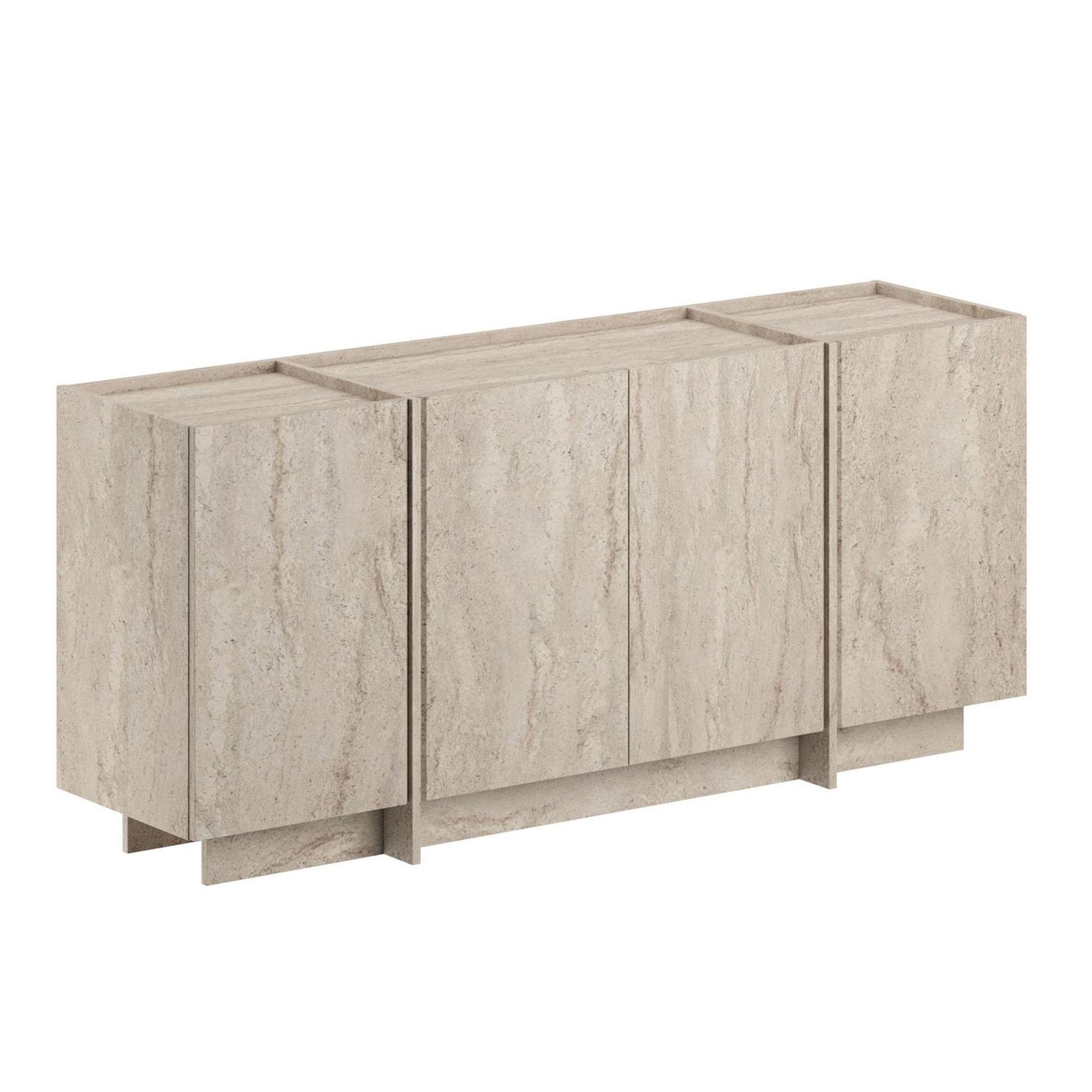 Habitat et Jardin Buffet en bois  dorma  - 180 x 45 x 80 cm - travertin