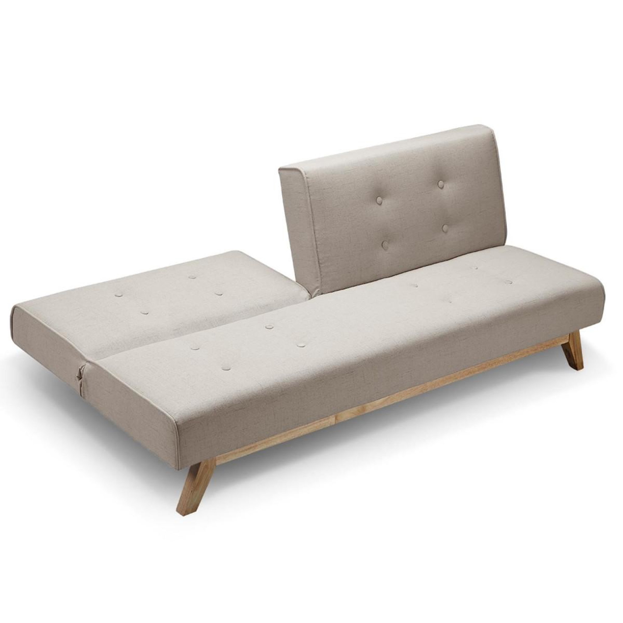 Voir la diapositive 3 : Paris Prix Canapé convertible  jeanot  180cm beige